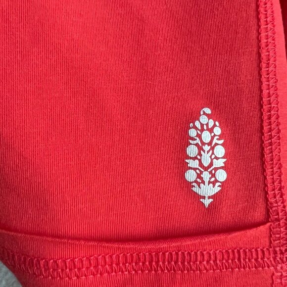 Free People Movement Oversized Hooded Shirt Atomic Orange Size Medium NWT - Picture 5 of 9